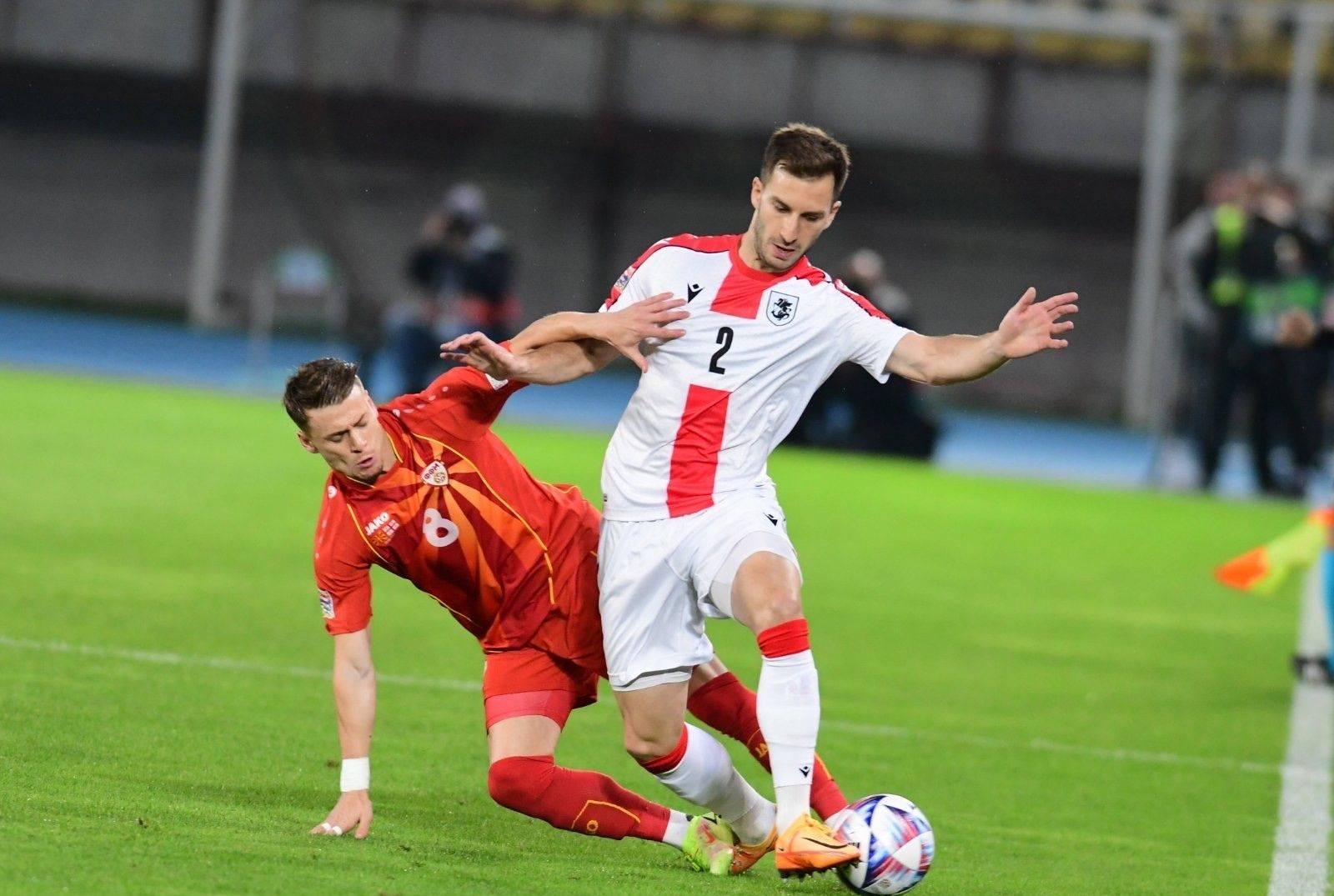 格鲁吉亚队在欧预赛中小胜对手